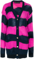 Versace striped button up cardigan 