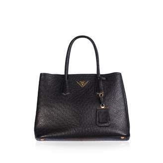 Prada Black Ostrich Handbag