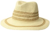 Thumbnail for your product : San Diego Hat Company PBF7311OS Fedora w/ Pop Color Stripes (Tan) Caps