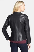 Thumbnail for your product : Elie Tahari 'Ariel' Calf Hair Panel Leather Jacket