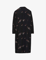Thumbnail for your product : Beyond Retro Pre-loved 1950s galactic-print crepe midi dress