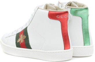 Gucci Children Ace leather high-top sneakers