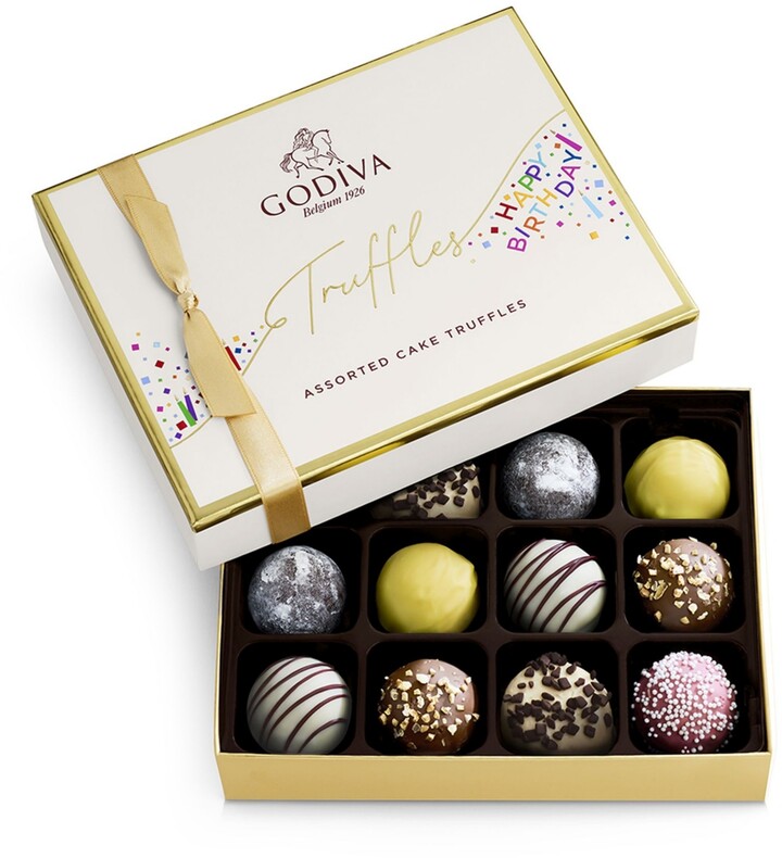 Godiva Happy Birthday Truffle Gift Box, 12 Pieces