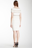 Thumbnail for your product : Catherine Malandrino Black Label Pina Short Sleeve Illusion Dress