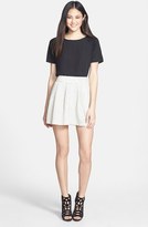 Thumbnail for your product : Halogen Pleated Cotton Skirt (Regular & Petite)