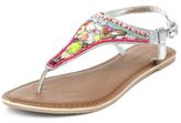 Thumbnail for your product : New Look Multicoloured Leather Beaded T-Bar Strap Sandals