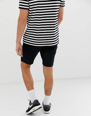 ONLY & SONS drawstring jersey shorts in black