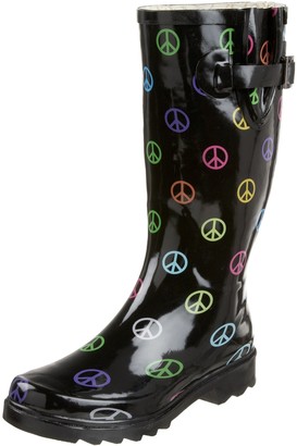 peace rain boots