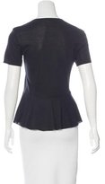 Thumbnail for your product : The Row Short Sleeve Tonal Top