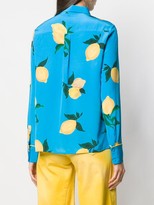 Thumbnail for your product : Chinti and Parker Lemon-Print Silk Shirt