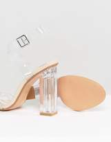 Thumbnail for your product : Public Desire Alia Perspex Heeled Sandals