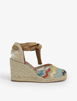 Thumbnail for your product : Missoni Zig-zag woven wedge espadrilles