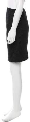 John Galliano Knee-Length Eyelet Skirt