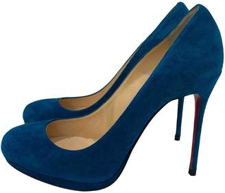 Blue Suede Heels - ShopStyle