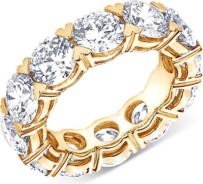 Bloomingdale's Fine Collection Certified Lab Grown Diamond Eternity Band in 18K Yellow Gold 10.05 tcw