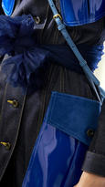 Thumbnail for your product : Burberry Raw Denim Trench Coat with Suede and Patent Trims