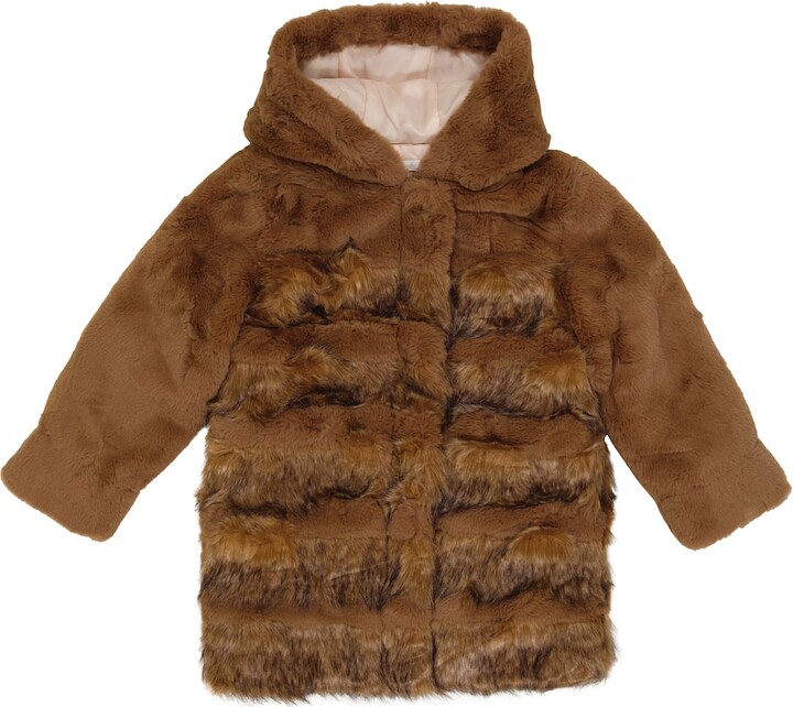 Chloé Children Faux fur coat ShopStyle Girls' Outerwear