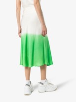 Thumbnail for your product : Carcel Ombre Silk Midi Skirt