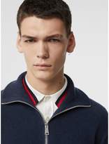 Thumbnail for your product : Burberry Rib Knit Cashmere Half-zip Sweater
