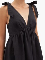 Thumbnail for your product : Brock Collection Raniera Tiered Cotton-blend Poplin Dress - Black