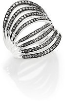 Thumbnail for your product : Ippolita Stella Diamond & Sterling Silver Eight-Row Band Ring