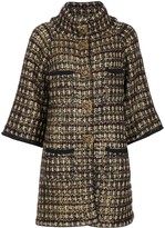 Thumbnail for your product : Chanel Pre Owned Checked Pattern Buttoned Up Jacket