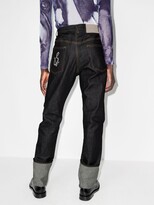 Thumbnail for your product : Sulvam Embroidered Straight Leg Jeans