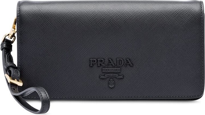 prada logo plaque mini bag
