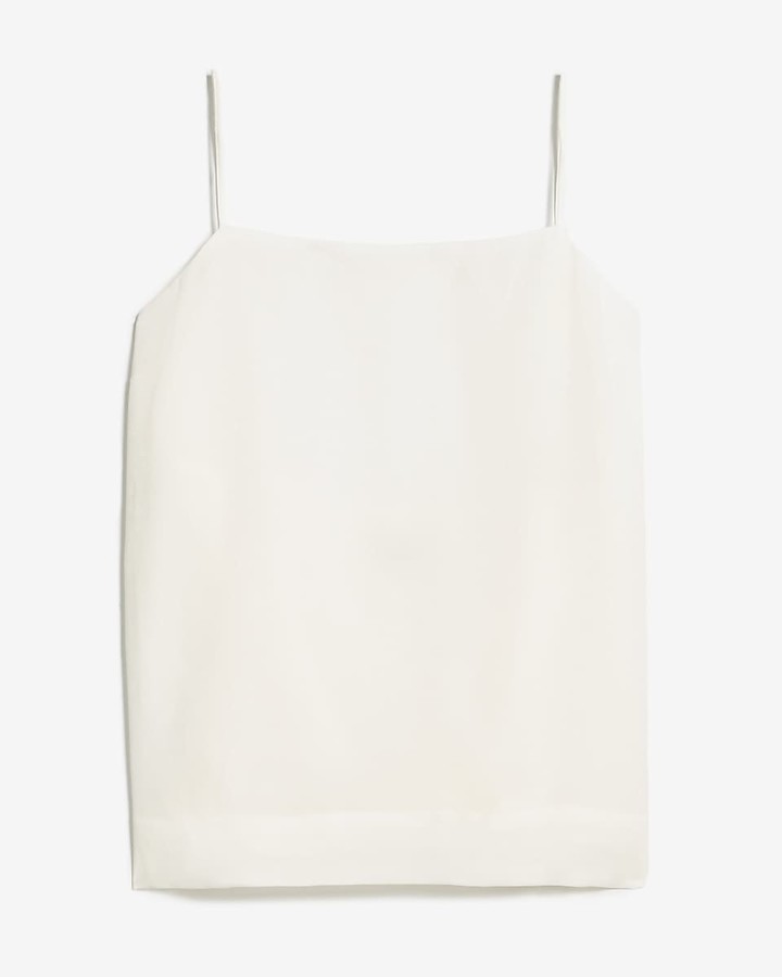 Square neck silk cami Clearance