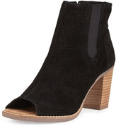 Thumbnail for your product : Toms Majorca Perforated Suede Bootie, Black