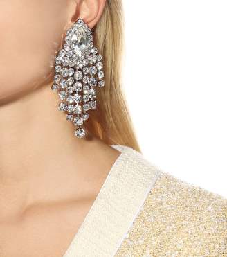 Alessandra Rich Crystal clip-on earrings