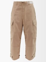 Thumbnail for your product : Kuro Cotton-ripstop Cargo Trousers - Beige