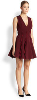 Thumbnail for your product : Cushnie Ruffle-Trim Flared Dress
