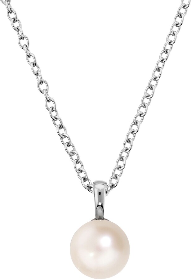Honora Cultured Pearl Solitaire Pendant w/ Chai n