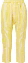 Thumbnail for your product : Paradised Cropped Cotton-jacquard Pants