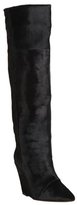 Thumbnail for your product : Isabel Marant black suede and calf hair wedge heel boots