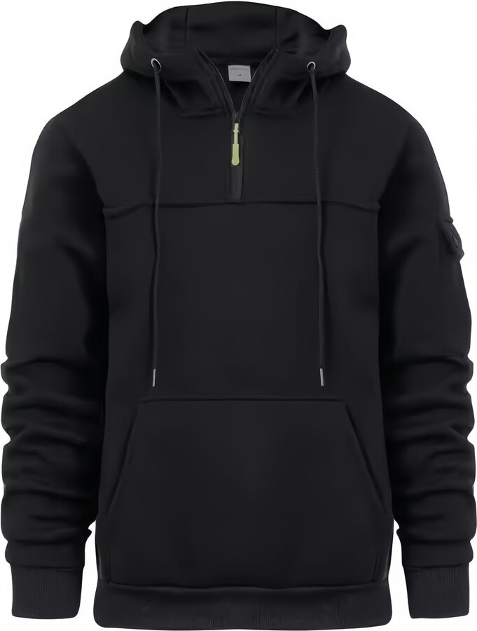 BABAAN Mens Fleece Jackets Full Zip for FENDT Print Hoodies