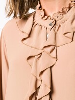 Thumbnail for your product : Semi-Couture Frilled-Trim Midi Dress