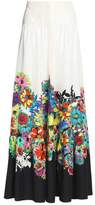 Thumbnail for your product : Roberto Cavalli Floral-Print Silk Maxi Skirt