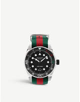 Gucci YA136209 Dive nylon and stainless steel watch