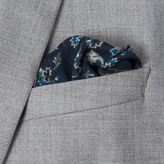 Thumbnail for your product : Paul Smith Men's Navy 'Logan Floral' Print Cotton Pocket Square