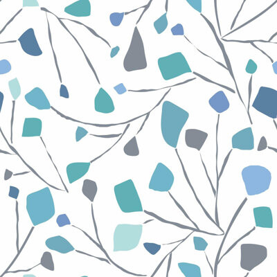 Room Mates Terrazzo Branch 18.9' L x 18" W Peel and Stick Wallpaper Roll