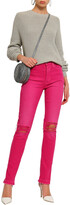Thumbnail for your product : Cotton Citizen Distressed High-rise Slim-leg Jeans