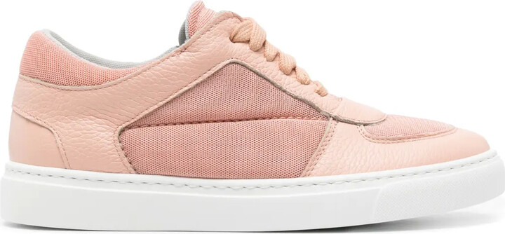 Fabiana Filippi Mesh-Panels Leather Sneakers