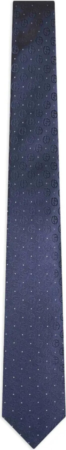 Giorgio Armani Monogram-Pattern Tie