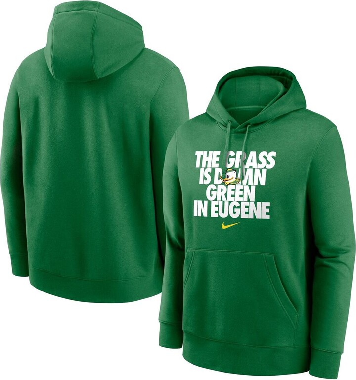Nike Men's Green Oregon Ducks Grass Is Green Club Fleece Pullover Hoodie