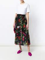 Thumbnail for your product : Blugirl poppy print midi skirt