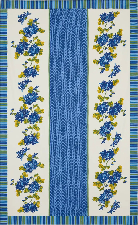 LISA CORTI Floral-Print Cotton Table Cloth