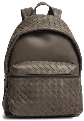 Bottega Veneta Leather Intrecciato Backpack