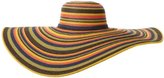 Thumbnail for your product : San Diego Hat Company San Diego Hat Women's Striped Extra Large Brim Floppy Hat